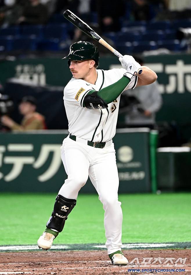 9일 일본 도쿄돔에서 열린 WBC(월드베이스볼클래식) 한국과 호주의 경기, 타석에 나선 알렉스 홀의 모습. 도쿄(일본)=허상욱 기자wook@sportschosun.com/2026.03.09/