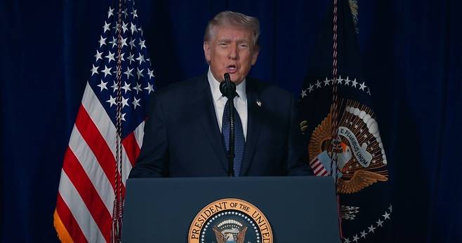 도널드 트럼프 미국 대통령. 뉴스1