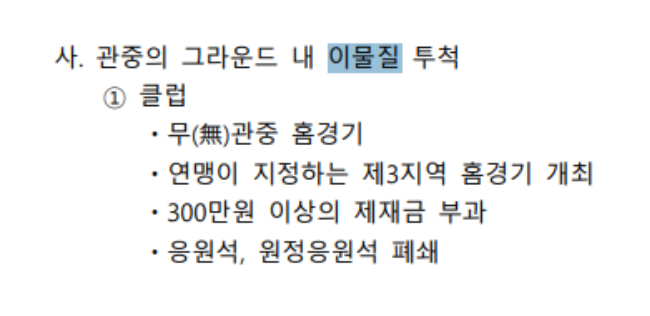 사진=K리그 상벌 규정