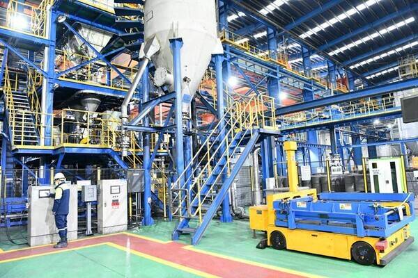 포스코퓨처엠 포항 인조흑연 음극재 공장 생산라인 모습. 포스코퓨처엠 제공