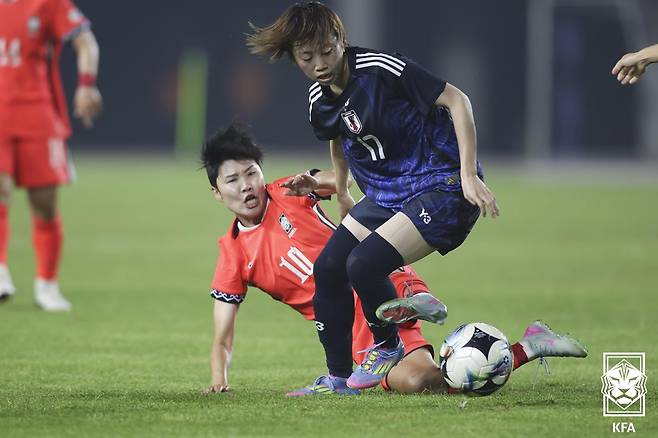 지난해 7월 화성종합경기타운에서 열린 한국과 일본의 2025 동아시아축구연맹(EAFF) E-1 풋볼 챔피언십 경기 모습. /사진=대한축구협회 제공