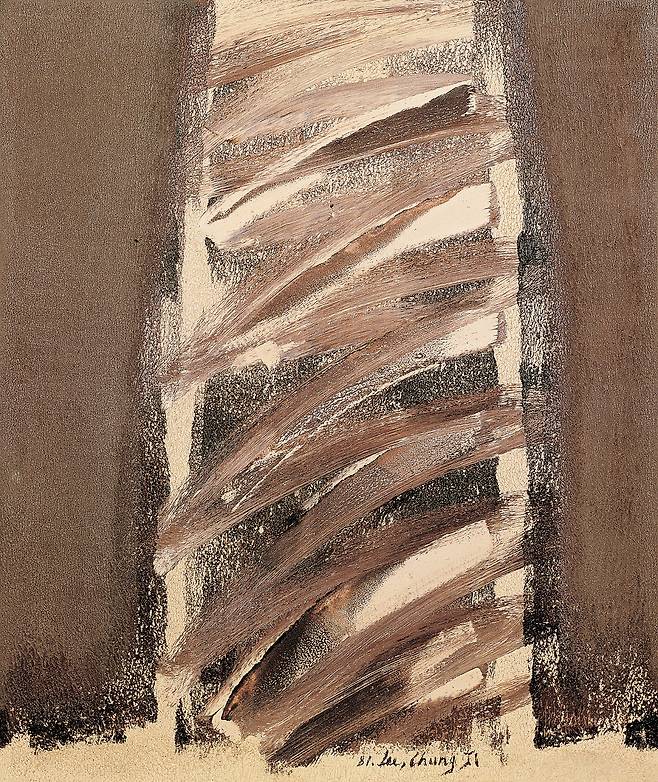 Chungji LEE_Untitled 145.5×112cm Oil on canvas 1981 (선화랑 제공)