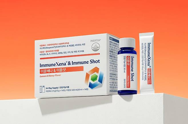 건강기능식품 '이뮨쎄나&이뮨샷' /사진=이너시아