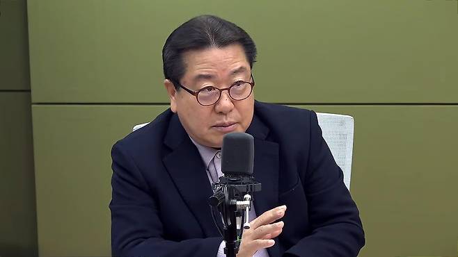 CBS 라디오 '박성태의 뉴스쇼'에 출연한 조광한 최고위원
