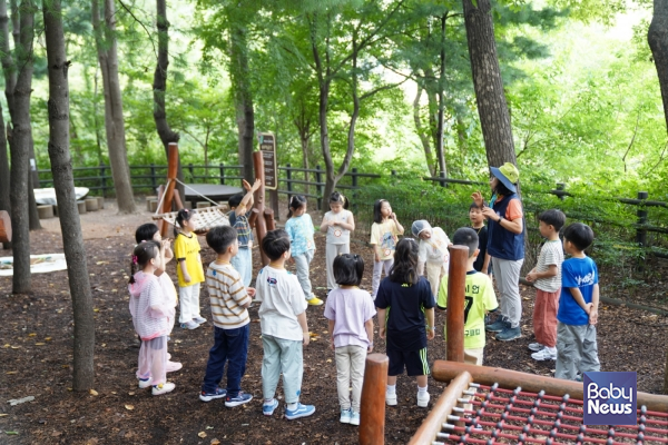 성동구 유아숲체험원 운영 모습. ⓒ성동구
