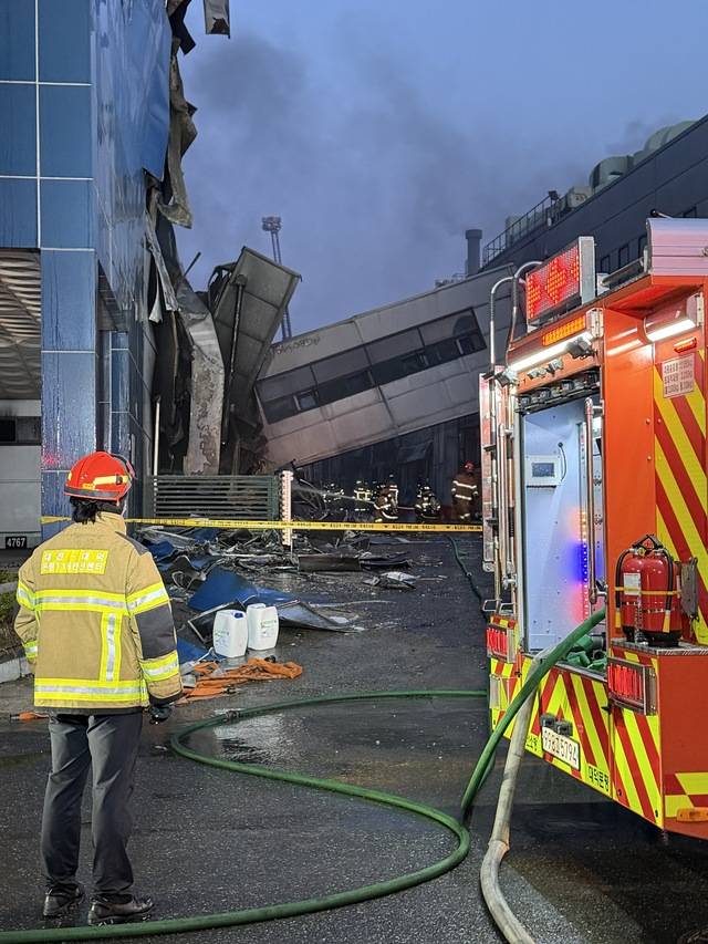 ▲ 화재가 발생한 대전 대덕구 문평동의 한 자동차 밸브 부품 제조공장./이용주기자