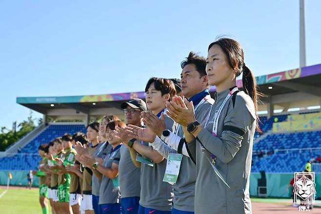 한국여자축구의 김은정 감독(대한축구협회 제공)