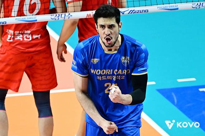 ▲ 우리카드 아라우조 ⓒKOVO