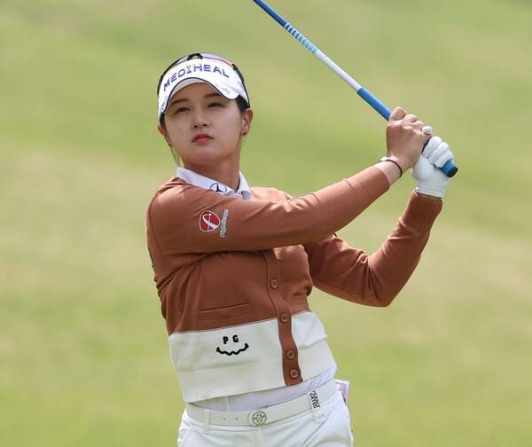 2026년 일본여자프로골프(JLPGA) 투어 V포인트×SMBC 레이디스 골프 토너먼트 우승 경쟁에 뛰어든 박현경 프로. 사진제공=KLPGA (사진을 무단으로 사용하지 마십시오.)