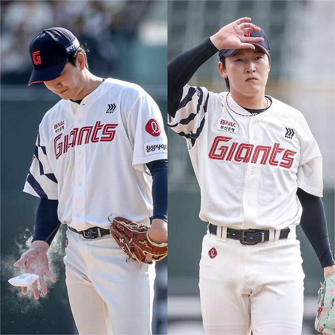 비활동기간 당한 부상으로 1차 스프링캠프를 소화하지 못했던 롯데 자이언츠 '뒷문지기' 듀오가 순조롭게 개막을 준비하고 있다. 사진=롯데 자이언츠