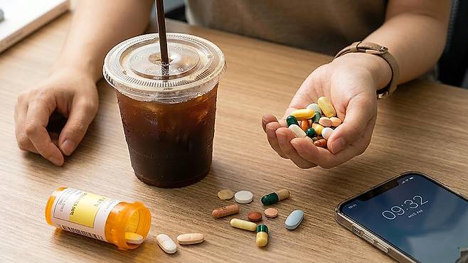 건강을 위해 삼킨 알약, 혹시 카페인과 만나 ‘비싼 소변’이 되고 있지는 않습니까? 게티이미지뱅크