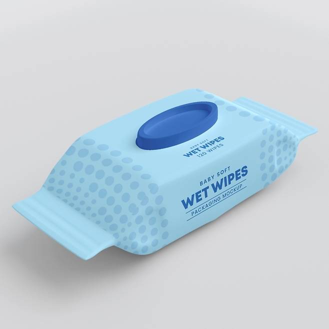 뚜껑이 닫힌 물티슈 모습. 밀폐 상태를 유지해야 위생 관리에 도움이 된다. 사진=클립아트코리아