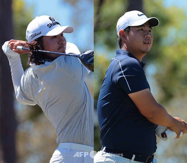2026년 미국프로골프(PGA) 투어 발스파 챔피언십(벌스파 챔피언십)에 출전한 김성현, 김주형 프로. 사진제공=ⓒAFPBBNews = News1 (사진을 무단으로 사용하지 마십시오.)