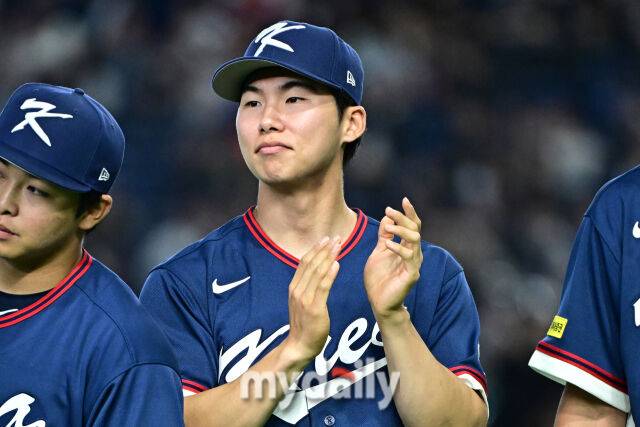 9일 일본 도쿄돔에서 열린 2026 월드 베이스볼 클래식(WBC) 조별리그 한국-호주 경기. 김혜성이 경기 전 도열하고 있다./마이데일리