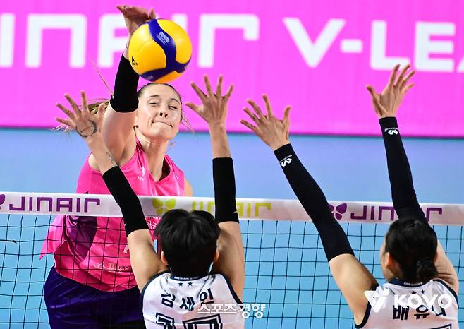 흥국생명 레베카 라셈. KOVO 제공