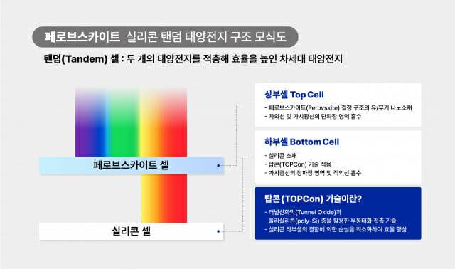 페로브스카이트 탠덤 구조 모식도