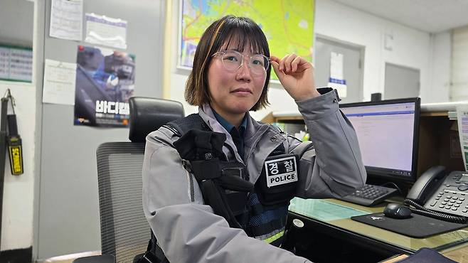 김선영 경기 용인동부경찰서 고매파출소 순찰4팀 경사. 손성배 기자