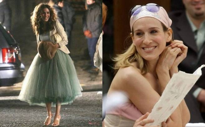 시간이 흘러도 세련된 사라 제시카 파커의 룩. ⓒpinterest