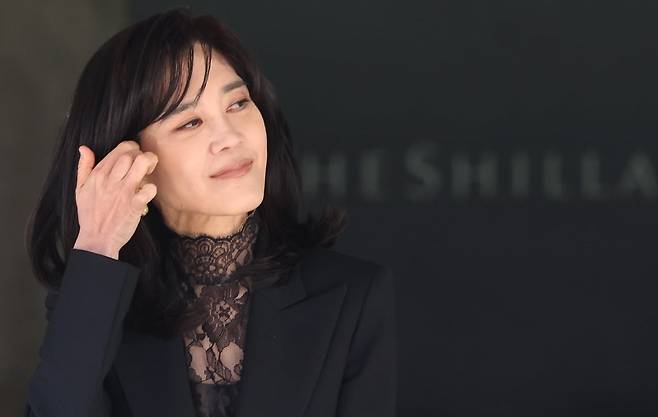 이부진 호텔신라 사장이 지난 19일 오전 서울 중구 삼성전자 장충동 사옥에서 열린 호텔신라 정기 주주총회에 참석한 후 이동하고 있다./사진 뉴스1