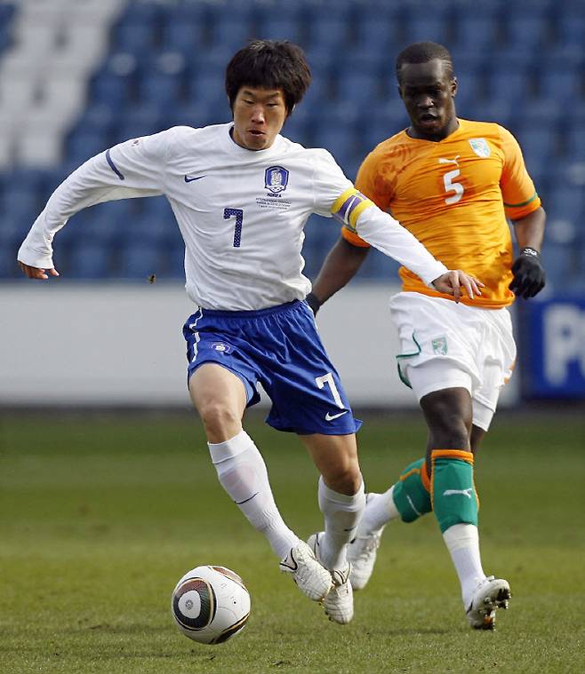 2010년 한국과 코트디부아르와 친선경기 모습. 사진=AFPBB NEWS