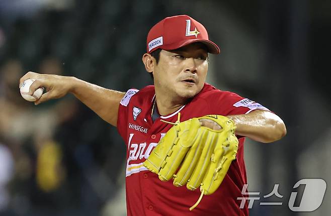 SSG 랜더스 노경은. ⓒ 뉴스1 김도우 기자