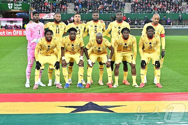 오스트리아 원정에서 도난 사건을 당한 가나 축구대표팀.ⓒ AFP=뉴스1