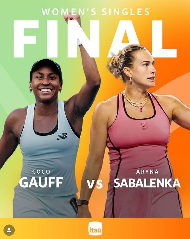 아리나 사발렌카와 코코 고프가 마이애미오픈 여자단식 결승에서 만났다. 마이애미오픈 SNS