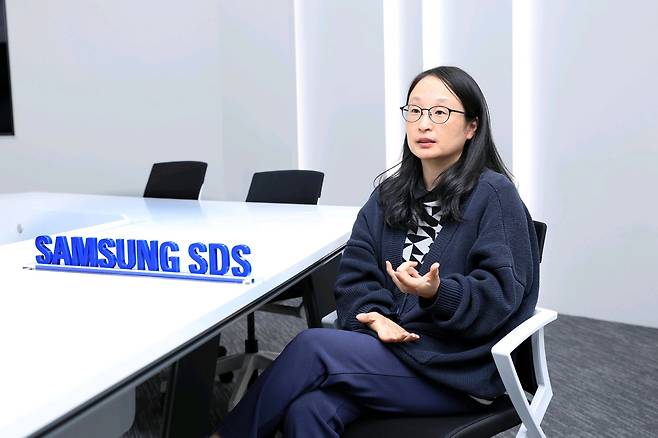 윤효진 삼성SDS 보안알고리즘랩 상무가 양자내성암호에 대해 설명하고 있다. 사진 제공=삼성SDS