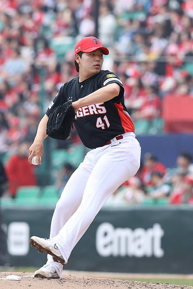 29일 마운드에 오른 황동하.KIA구단 제공