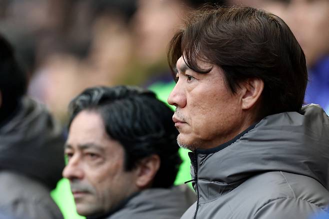 Soccer Football - International Friendly - South Korea v Ivory Coast - Stadium MK, Milton Keynes, Britain - March 28, 2026 South Korea coach Myung-Bo Hong before the match Action Images via Reuters/Andrew Boyers
<저작권자(c) 연합뉴스, 무단 전재-재배포, AI 학습 및 활용 금지>