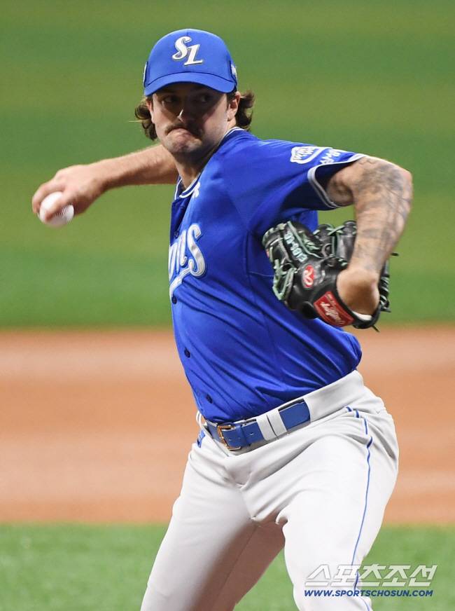 27일 서울 고척스카이돔에서 열린 삼성-키움전. 삼성 선발투수 코너가 투구하고 있다. 고척=정재근 기자 cjg@sportschosun.com/2024.8.27/