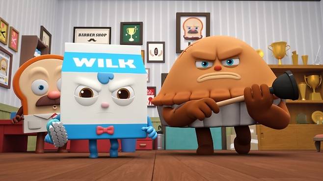 극장판 ‘브레드 이발소: 베이커리타운의 악당들’의 한 장면. ㈜브레드이발소 제공