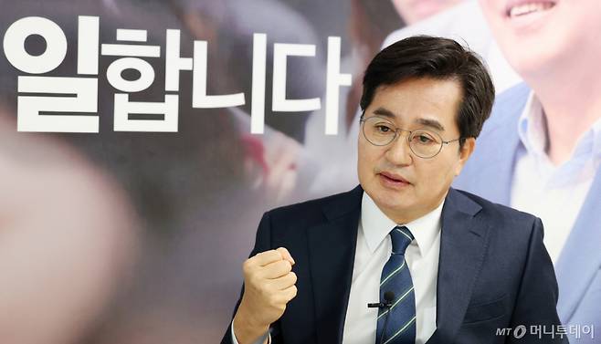 김동연 경기도 도지사(더불어민주당 경기지사 예비후보) 인터뷰 /사진=김창현 기자 chmt@