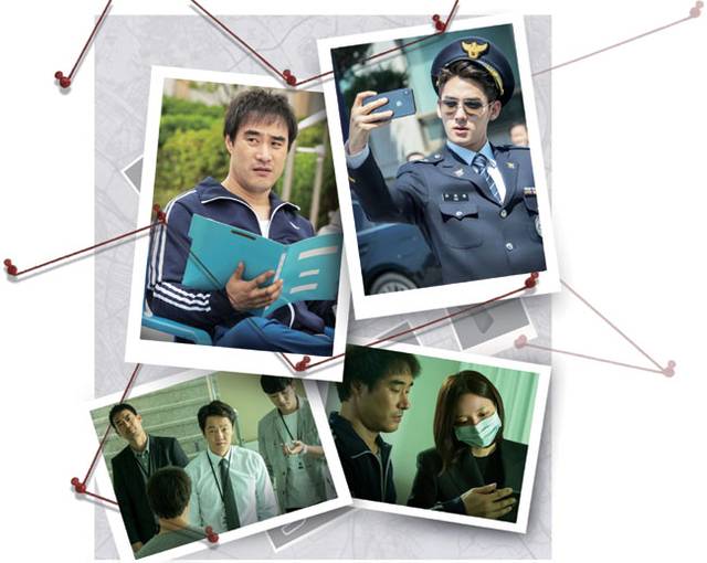 배성우(왼쪽 위, 시계방향으로)가 정가람, 이솜, 조한철 등과 함께 출연한 영화 ‘끝장수사’는 2019년에 촬영을 마쳤으나, 배성우의 음주운전으로 인해 7년 만에 개봉했다. 에이스메이커무비웍스 제공, 그래픽=권호영기자