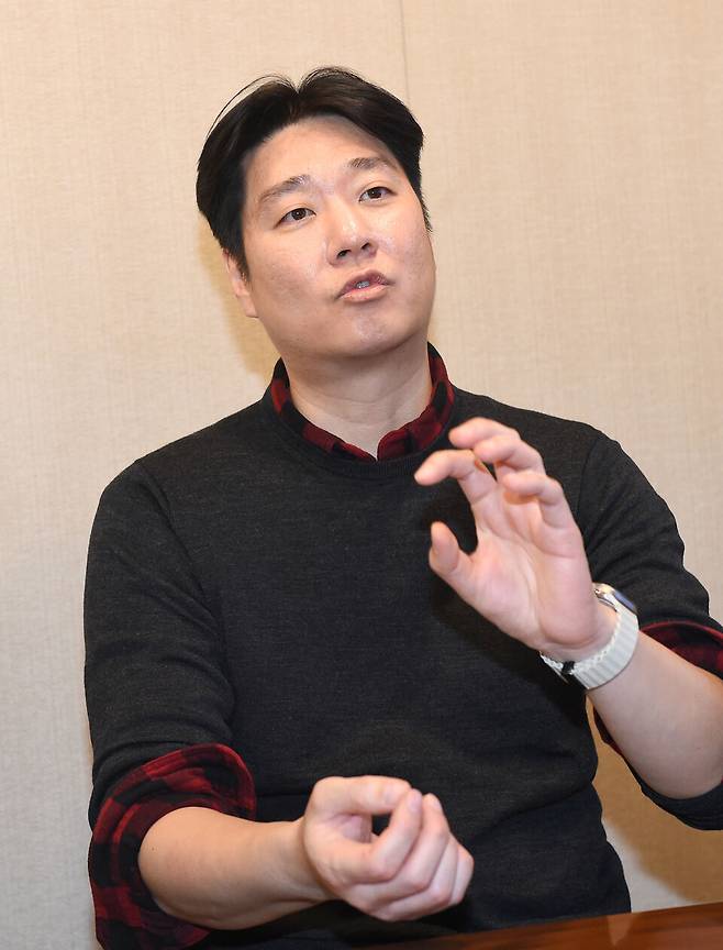 이한준 '체인아트' 대표가 26일 오후 서울 서초구 그레이츠 강남에서 본지와 인터뷰를 가졌다./ 이호형 기자 leemario@sporbiz.co.kr