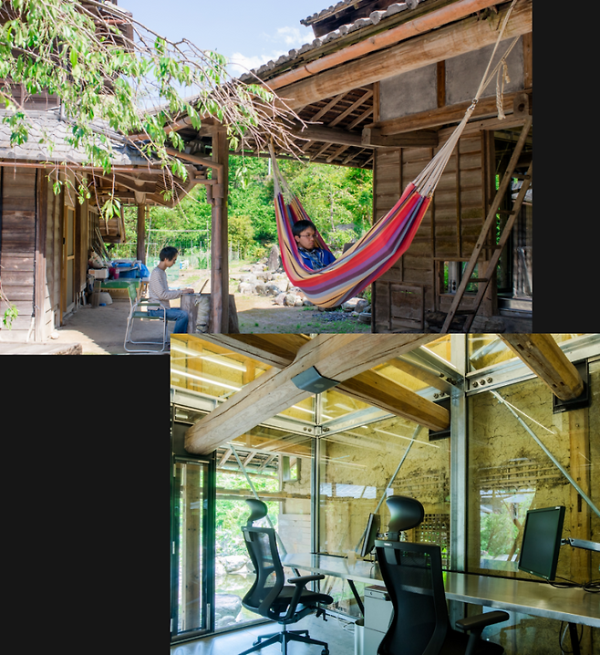 Sansan’s office in Kamiyama, Tokushima Prefecture (Photo = Sansan website)