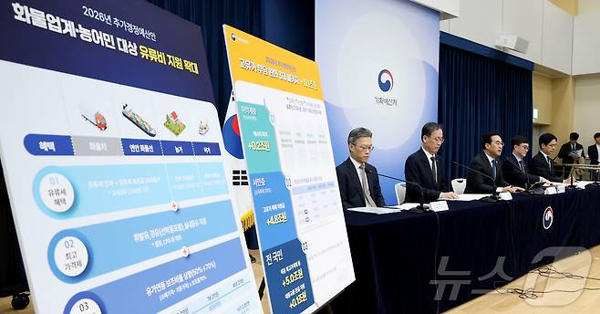 박홍근 기획예산처 장관이 지난 27일 세종시 정부세종청사에서 중동전쟁 위기극복을 위한 2026년 추가경정예산안 내용을 발표하고 있다. 2026.3.31 ⓒ 뉴스1 김기남 기자