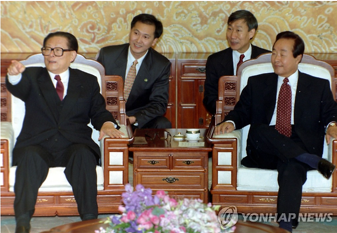 1995년 11월 서울에서 열린 한중 정상회담. 연합뉴스