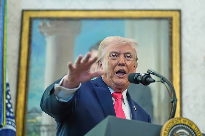 도널드 트럼프 미국 대통령. AP연합뉴스