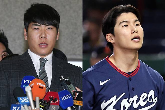 (왼쪽부터)전 야구선수 강정호, 야구선수 김혜성(LA 다저스)/사진=머니투데이 사진 DB, 뉴스1