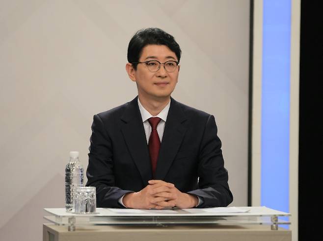 경선 토론 중인 주진우 의원. 의원실 제공