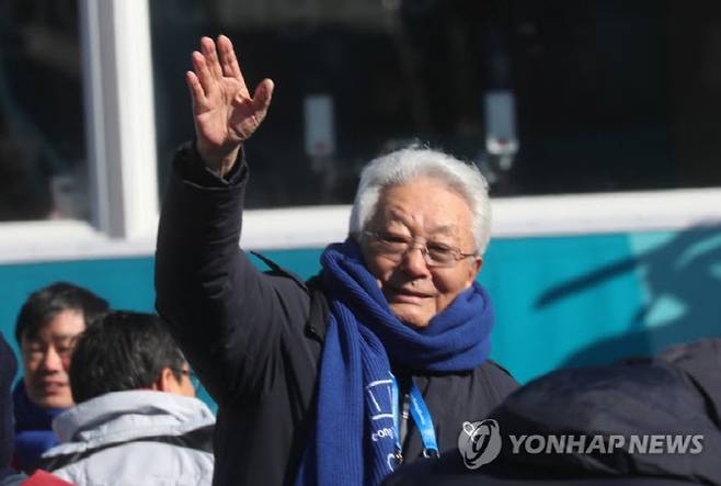 2018 평창 동계 올림픽 당시 한국 방문한 장웅 전 IOC 위원. 사진=연합뉴스