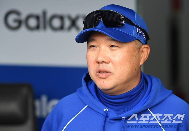 31일 대구 삼성라이온즈파크에서 열리는 삼성과 두산의 경기. 기자들 질문에 답하고 있는 삼성 박진만 감독. 대구=송정헌 기자songs@sportschosun.com/2026.03.31/