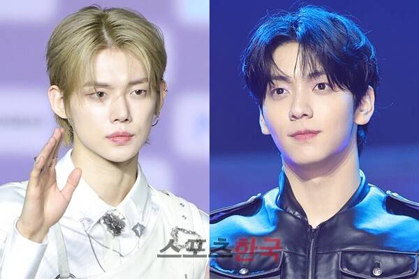 투모로우바이투게더(TXT) 연준, 수빈(왼쪽부터) ⓒ이혜영 기자 lhy@hankooki.com