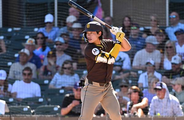 송성문이 안타와 타점을 기록했다. 사진= Getty Images/AFP= 연합뉴스 제공