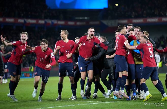 체코 축구 대표팀 .사진=게티이미지코리아