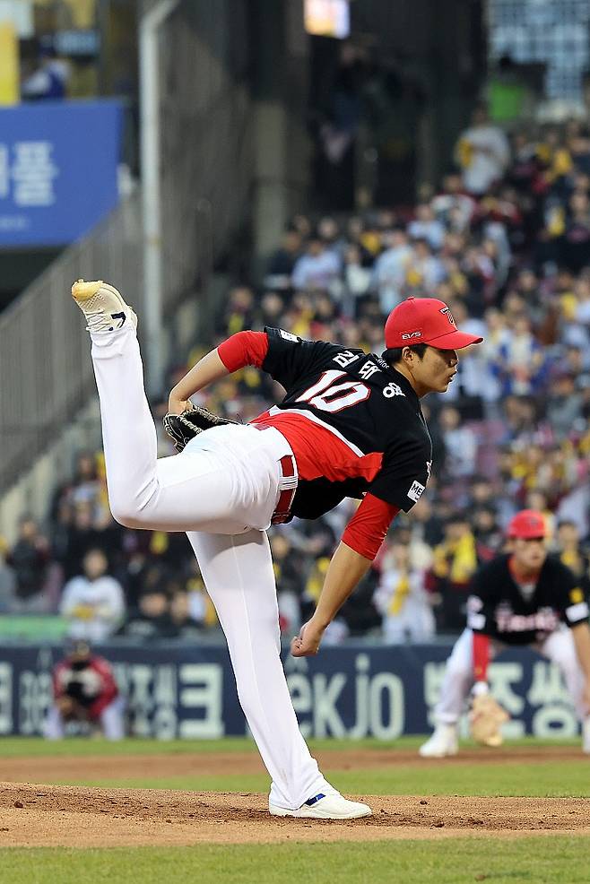 2일 선발로 나선 김태형. KIA구단 제공