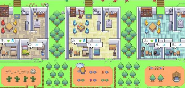 스탠포드대에서 개발한 AI 시뮬레이션 '스몰빌'/스몰빌 캡처