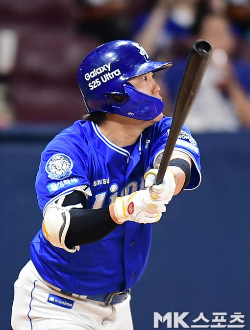 류지혁은 3일 수원 KT전에서 결승타로 삼성 승리를 이끌었다. 사진=김재현 기자