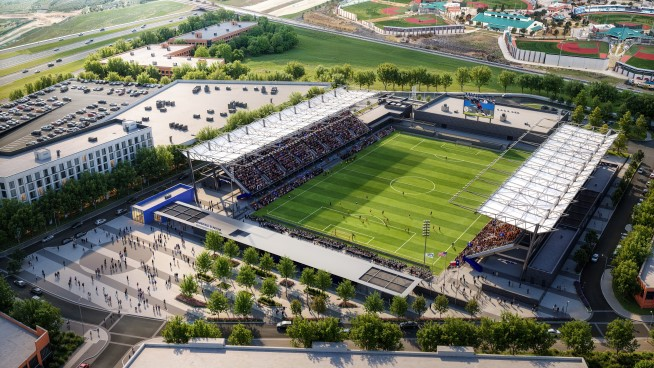 체코 베이스캠프인 미국 텍사스주 델라스의 맨스필드 스타디움 조감도 | FIFA 홈페이지